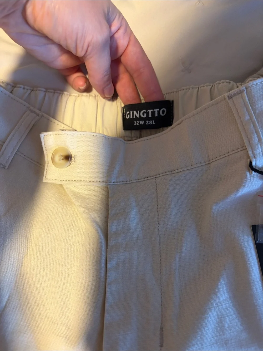 Men's Cream Pants
